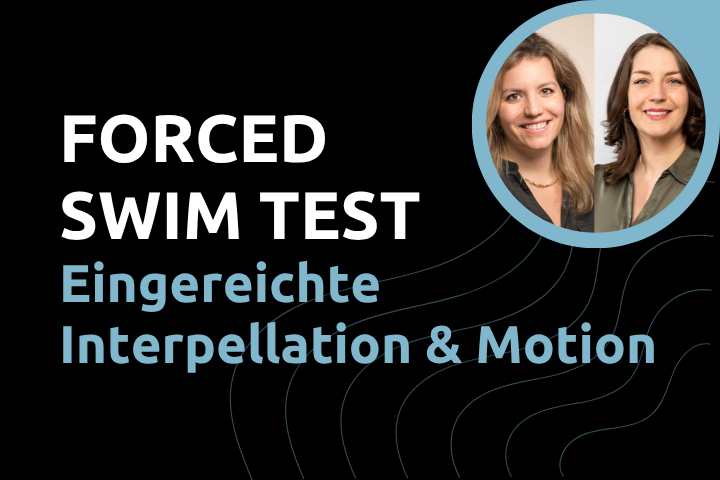 Forced Swim Test: Eine Interpellation im Waadtländer Kantonsparlament und eine Motion im Nationalrat eingereicht